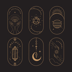 celestial magic mystical and esoteric illustration