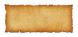 © daboost - Old paper horizontal banner. Parchment scroll isolated on white with shadow