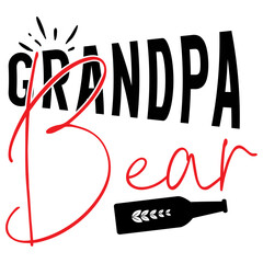 Wall Mural - grandpa bear