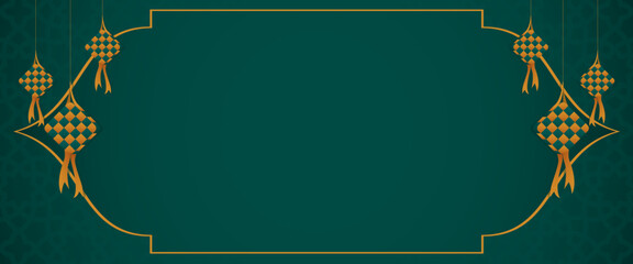 Wall Mural - Vector Islamic banner background template