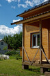 construction of wooden extensions of a rural house