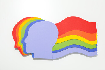 Wall Mural - Composition for Pride and LGBTQ community, top view