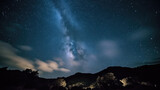 Fototapeta Na sufit - starry night sky long exposure milky way