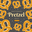 national pretzel day pattern template