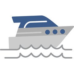 Sticker - Speed Boat Icon