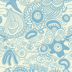  Abstract groovy elements in trendy psychedelic style seamless vector pattern. 70s, 80s, 90s vibes plaid background