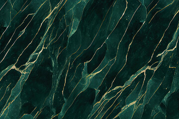 Poster - natural emerald green,gold marble texture pattern,marble wallpaper high quality can be used as background for display or montage your top view products or mable tile.