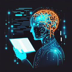 Computer programmer working on laptop with global business network, Data science technology and global internet network connection. software development, digital technology ,Cyber security network, 