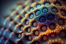 Abstract Fractal Background. Generative AI.