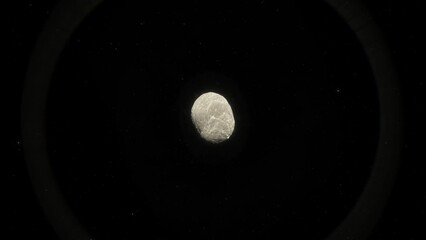 Wall Mural - huge asteroid in the solar system. potentially dangerous meteorite for the earth and other planets o