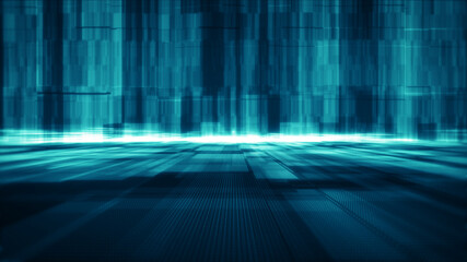 Abstract technology background. Data flow, big data, technology background concept. Abstract big data analytic artificial intelligent simulation, Digital background.