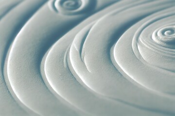 Wall Mural - Abstract background with white spirals of dense matter, created with generative ai