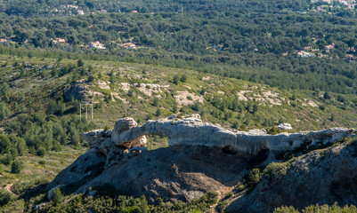 Poster - Roche Percée sur la routes du cap Canaille à La Ciotat, Bouches-du-Rhône, France