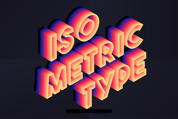 Wall Mural - Isometric Text Effect Generator