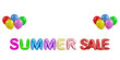 © Laymanzoom - SUMMER SALE 3d text. balloon text. 3d rendering