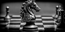 An Image Of Chess Pieces, A Still Life And Various Other Items Were Captured - Generative Ai.