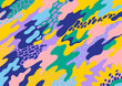 © Casiegraphics - Abstract summer-feeling camouflage wallpaper and pattern