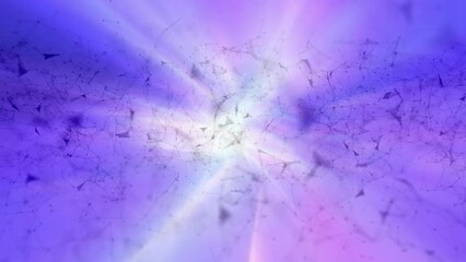 Wall Mural - looping digital lines triangle shapes on bright blurred motion background. seamless looping.