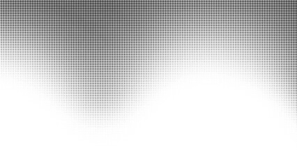 Halftone dots abstract background. Wavy dotted texture.
