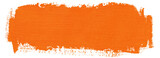 Fototapeta  - Orange block of paint  isolated on transparent background