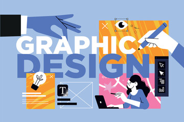 Wall Mural - vector illustration of graphic design. creative concept for web banner, social media banner, busines