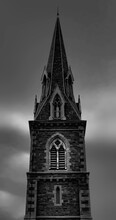 Church Steeple Black And White