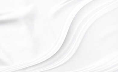 Wall Mural - White gray satin texture that is white silver fabric silk background with beautiful soft blur pattern natural.