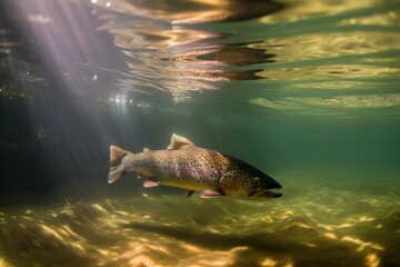 Wild Trout Underwater Generative AI