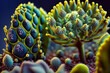Examine the complex structures of plants at a microscopic level, vital to Earth's ecosystems