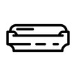 © sevector - soap dish bathroom interior line icon vector illustration