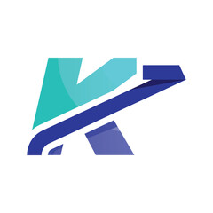 Sticker - Alphabet K investment Logo