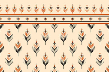 Wall Mural - Geometric ethnic seamless pattern traditional. Aztec ethnic ornament print. Tribal pattern style. Design for background, fabric, clothing, carpet, textile, batik, embroidery.