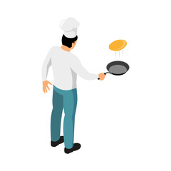 Poster - Isometric Chef Illustration