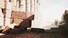 Ruins Of Ancient City Of Palmyra