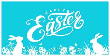 Wall Mural - Easter background wallpaper, Easter greeting card, Easter banners for church, Happy Easter printable banner, Easter convention poster, Easter brunch poster