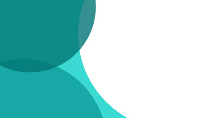 teal color circles background with overlap layer. for wallpaper, cover, banner, poster, placard and 