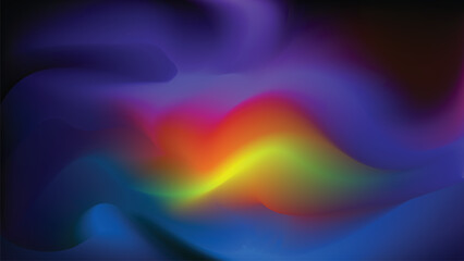 abstract background with elegant red, green, yellow, purple and black gradations