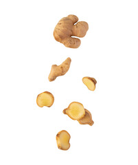 falling ginger cutout, png file.