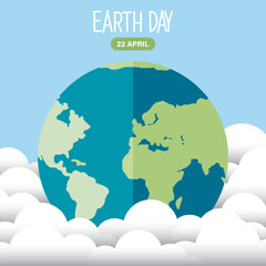 Wall Mural - save our planet earth, ecology eco environmental protection, climate changes, earth day april 22, pl