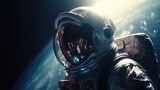 astronaut in deep space, made with generated ai