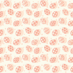 Wall Mural - Vector seamless pattern Easter eggs