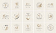 © KozyPlace - Vintage Flower logo template illustration for branding