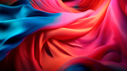 abstract background wave shape. Silk fabric wavy background. generative ai illustration