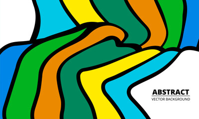 Poster - Colorful flat abstract background with colored geometric elements texture. Vector illustration
