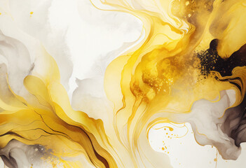 Canvas Print - Gold Marble Texture Background, Abstract Backdrop, Generative AI