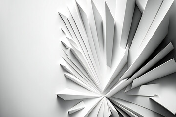 White modern design, creative digital illustration, abstract, textures