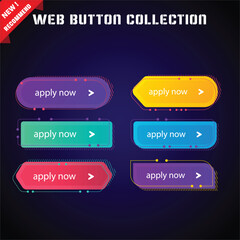 Wall Mural - cta web button collection