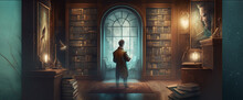 CyberDriver Visually Stunning Background For A Book Lover Website Hd Wallpaper