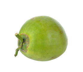 Wall Mural - Green coconut isolated on  transparent png