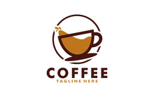 Coffee Logo Design Template, Vector Coffee Logo For Coffee Shop And And Any Business Related To Coffee.